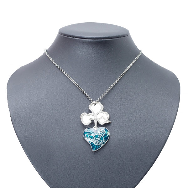 jagosen Four Leaf Clover Necklace for Women Silver Heart Pendant  Valentine's Day Birthday Friendship Gift with Elegant Gift Box Flannel Bag  : Amazon.co.uk: Fashion