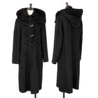  Y's Fuliing Wool Duffle Coat Black 3