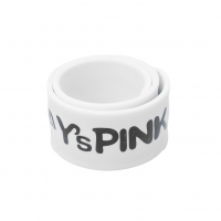  TAKESHI KOSAKA by Y's Pink Label Logo Printed Snap Bracelet White 