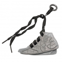  Y-3 Shoes Motif Keyring Grey 
