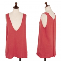  RISMAT by Y's V Neck Sleeveless Knit Top Pink 2