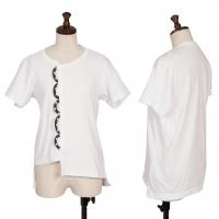  COMME des GARCONS Dot Loop Decoration T Shirt White,Black S
