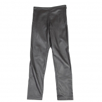  Jean-Paul GAULTIER FOR SEPT PREMIERES Faux Leather Pants (Trousers) Gunmetal gray,Silver XS