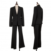  DKNY Tailored Jacket & Flare Pants Black 2