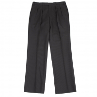  BURBERRY BLACK LABEL Wool Pinstripe Tapered Pants (Trousers) Black 42L