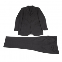  BURBERRY BLACK LABEL Wool Pinstripe Jacket & Pants Black 42L