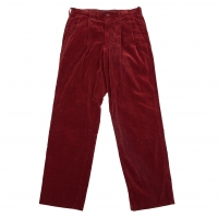  Papas Corduroy Two-tuck Pants (Trousers) Bordeaux 48M