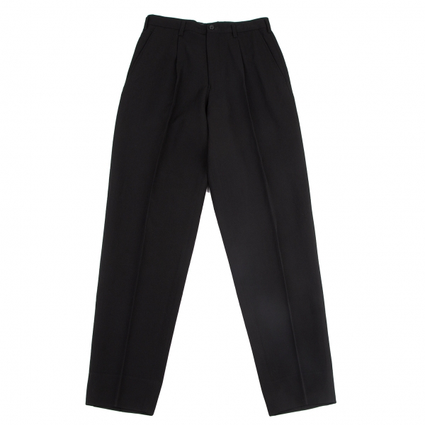 Y's for men Wool Gabardine Tapered Pants (Trousers) Black S | PLAYFUL