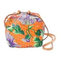  Vivienne Westwood Floral Printed Shoulder Bag Orange 