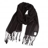  Y's Bamboo Fringe Stole Brown 