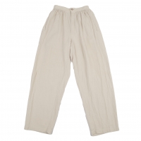  ISSEY MIYAKE Gauze Cotton Pants (Trousers) Cream S