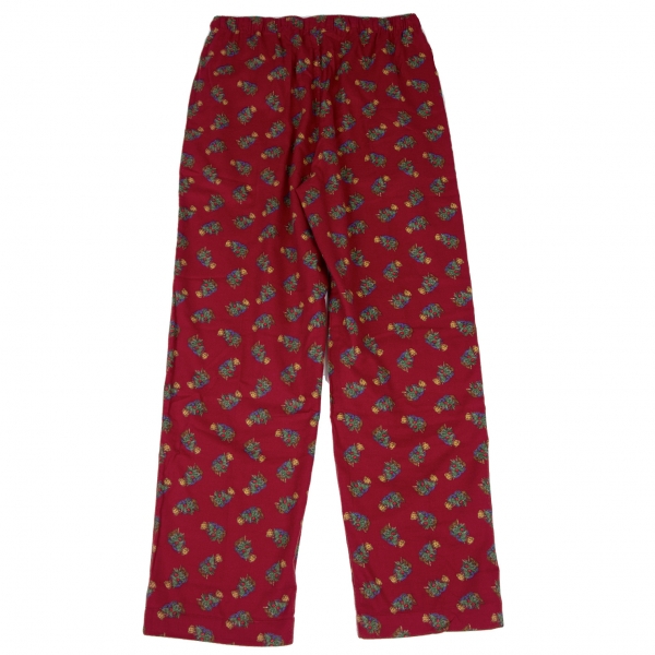 POLO RALPH LAUREN Bear Tree Print Pants (Trousers) Red M