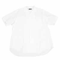  COMME des GARCONS HOMME PLUS Cotton Open Collar Shirt White S-M