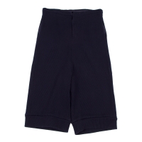  Y's Acrylic Rib Knit Cropped Pants (Trousers) Navy 2