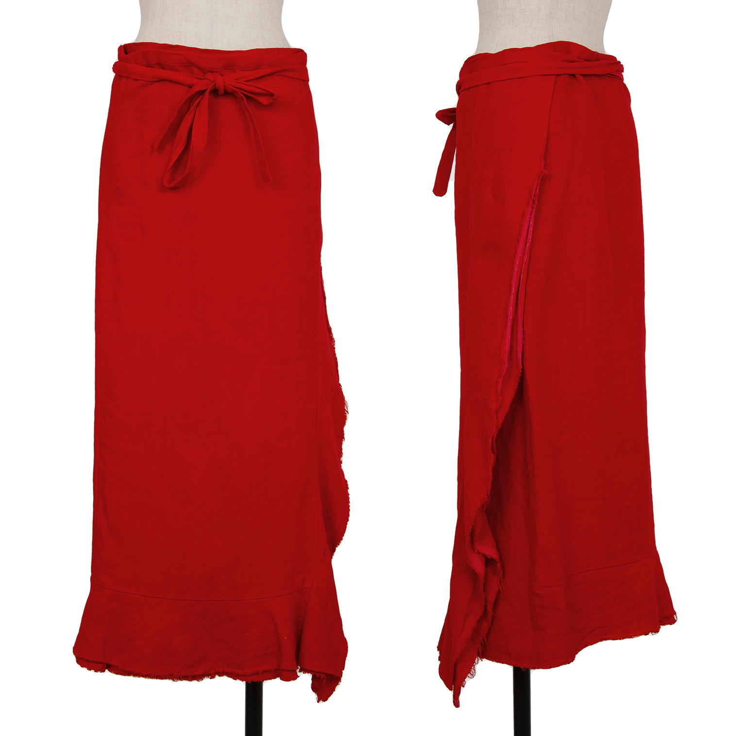 コムデギャルソン 「薔薇と血 」赤リネン ジャンパースカート