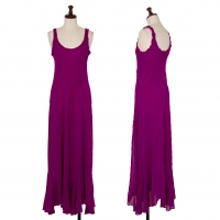  Jean Paul GAULTIER MAILLE Switching Sleeveless Mesh Dress Purple 42