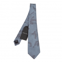  GIORGIO ARMANI Silk Dobby Printed Tie Sky blue 