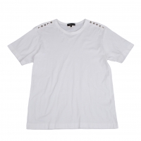  COMME des GARCONS HOMME PLUS Studded Shoulder T Shirt White S