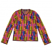  COMME des GARCONS HOMME PLUS Colorful Zip Knit Jacket (Jumper) Multi-Color S-M