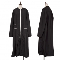  EMPORIO ARMANI Nylon Zip Design Coat Black 46