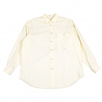  Papas Pocket Design Long Sleeve Shirt Yellow S-M