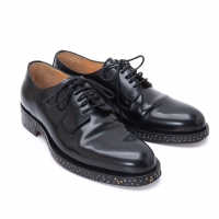  Maison Margiela 22 Nailed Sole Design Leathe Shoes Black 37(About US 7)