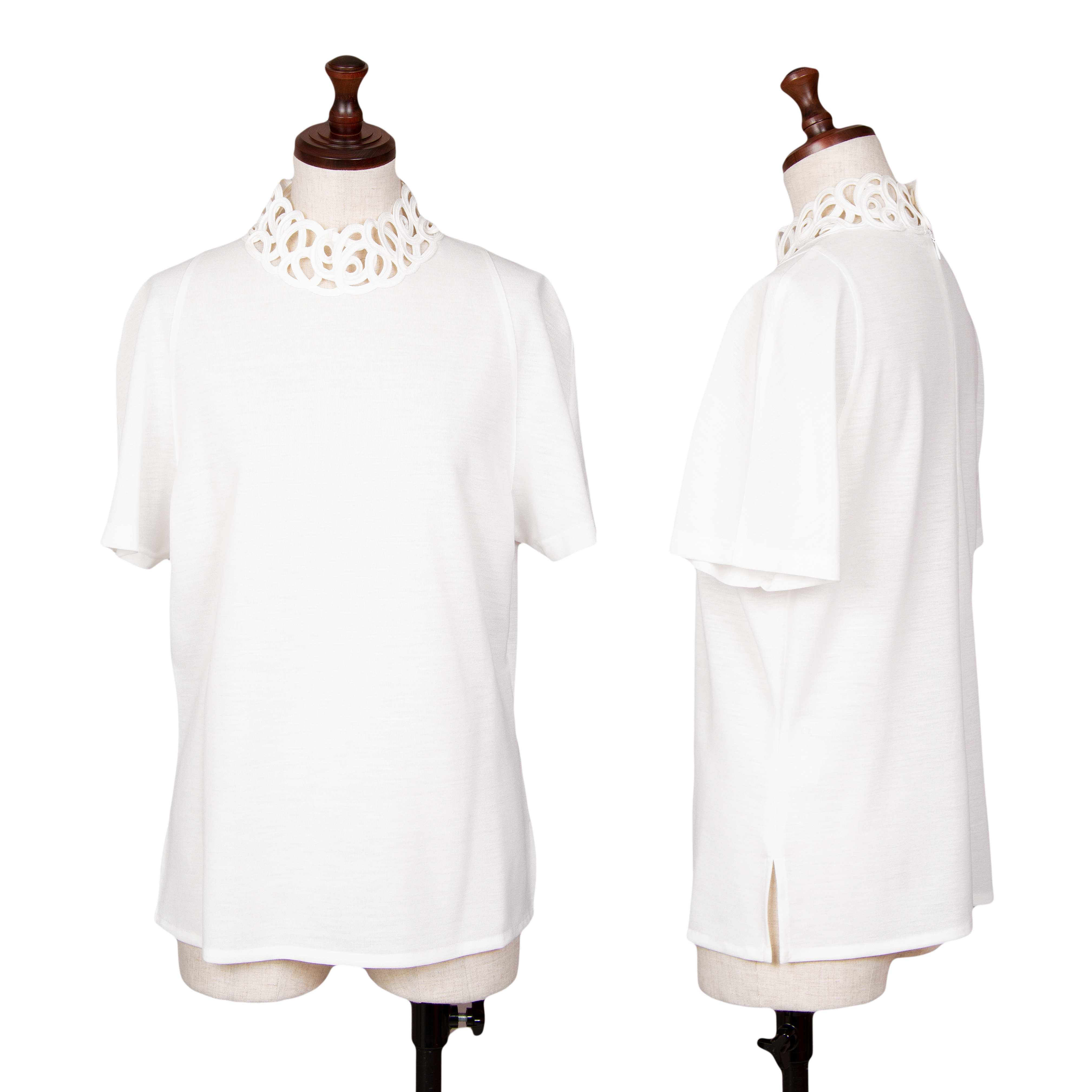 クリスチャンディオールChristian Dior ネックデザインシースルー半袖