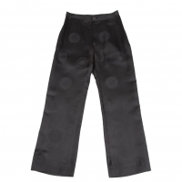  Yohji Yamamoto NOIR Jacquard Silk Pants Black 2