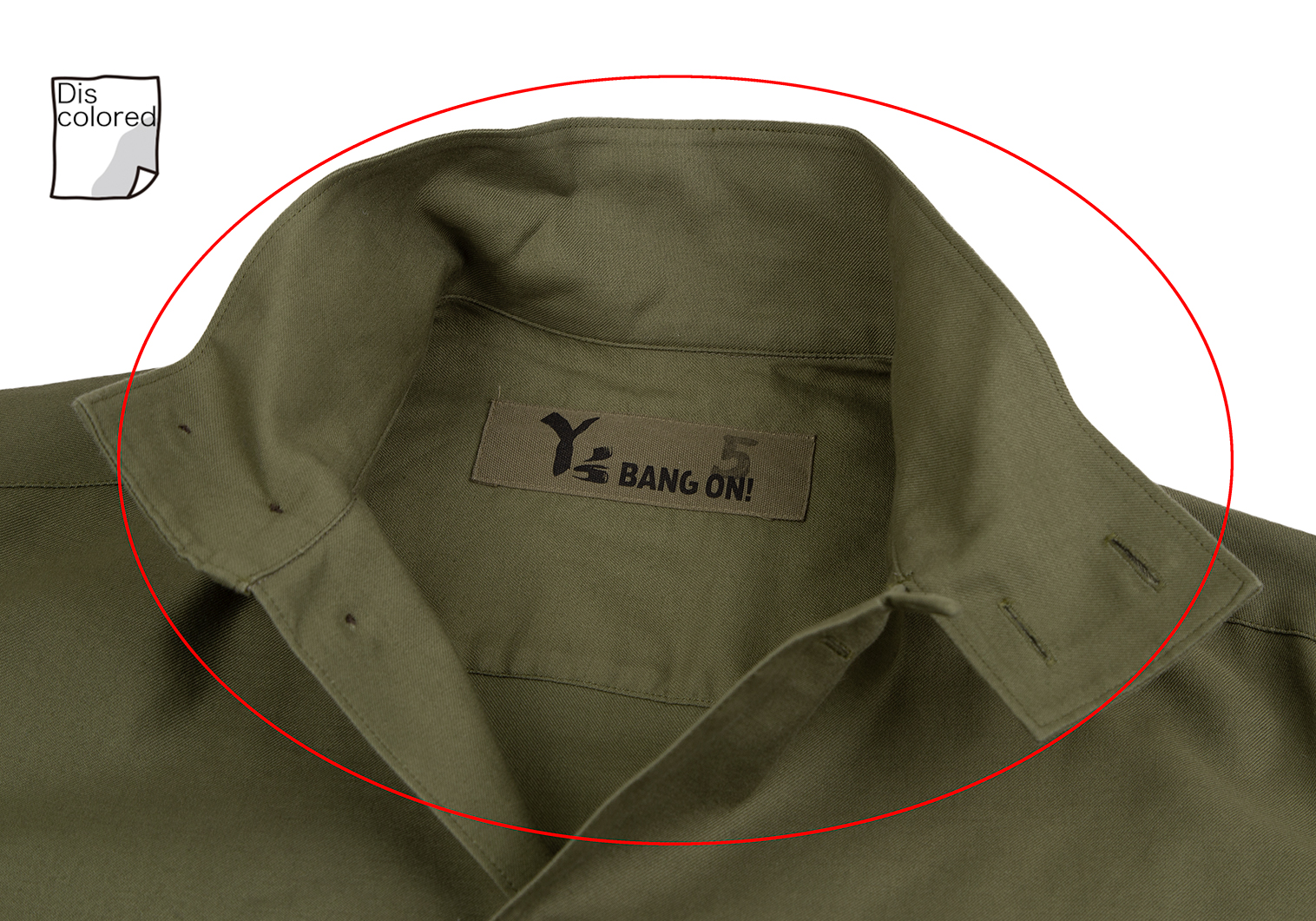 y’s bang on オーバーサイズコットンシャツ