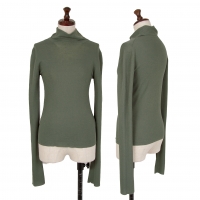  Y's Rayon Blended Knit Top (Jumper) Green 3