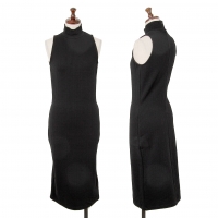  VERSACE JEANS COUTURE Nylon Stretch Sleeveless Dress Black 38