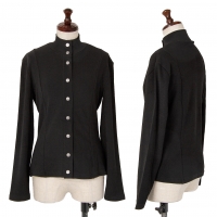  VERSACE JEANS COUTURE Button Design Stretch Knit Jacket Black S