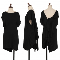  Yohji Yamamoto NOIR Back Drape Design Sleeveless Shirt Black 2