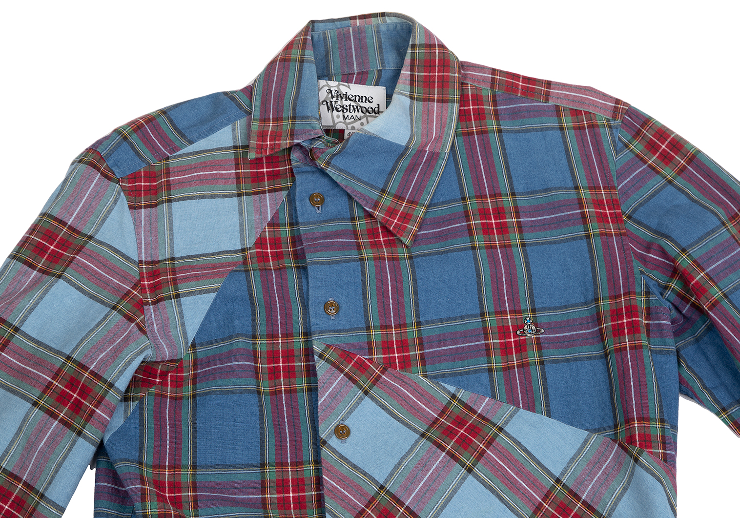 Vivienne Westwood MAN デザインシャツ 48 アシンメ 変形