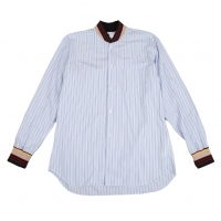  COMME des GARCONS SHIRT Rib Switching Stripe Shirt Blue,White M