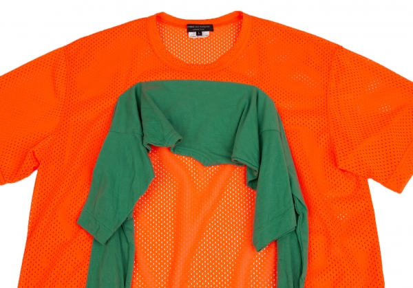 Louis Vuitton Neon Orange ' Lace' T-Shirt