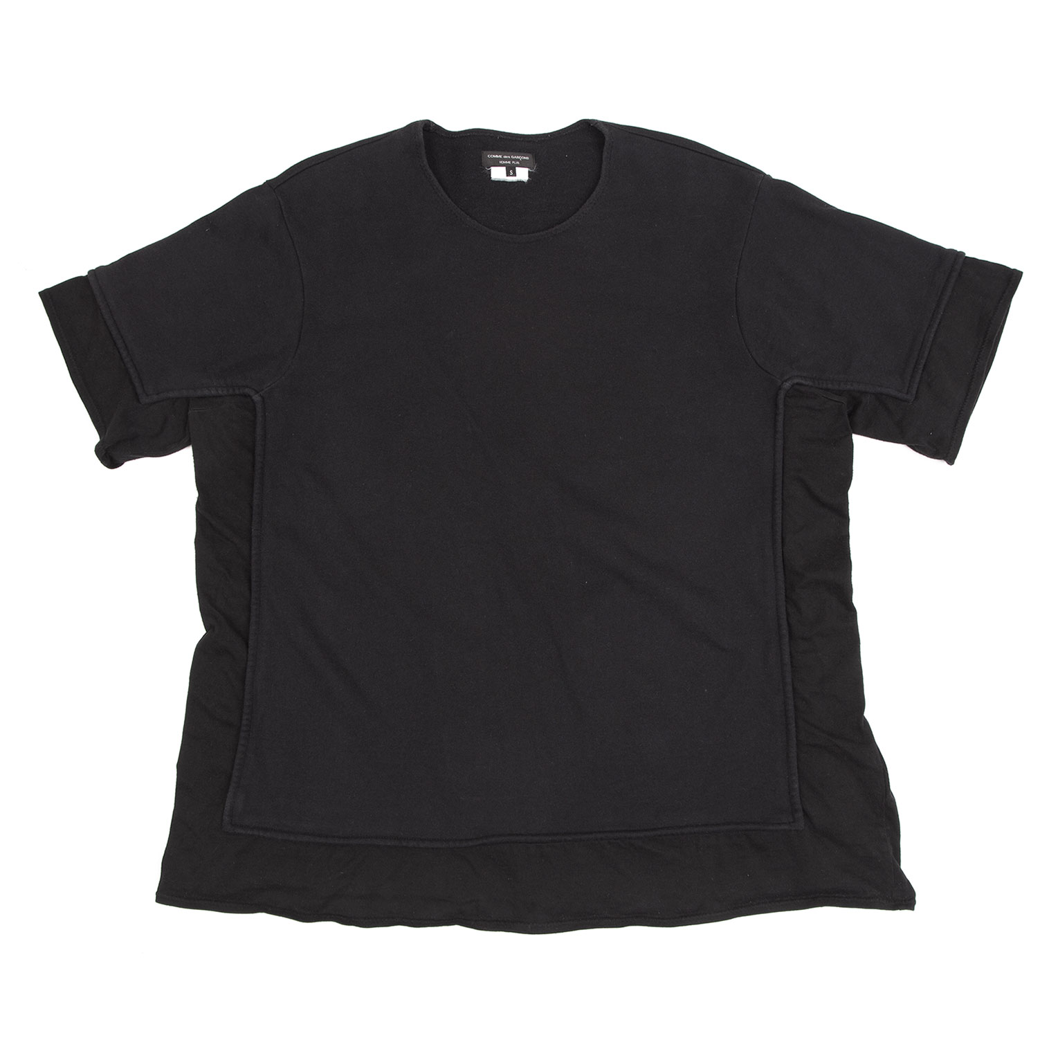コムデギャルソンオムプリュス 半袖 プリント Tシャツ M 黒 ブラック