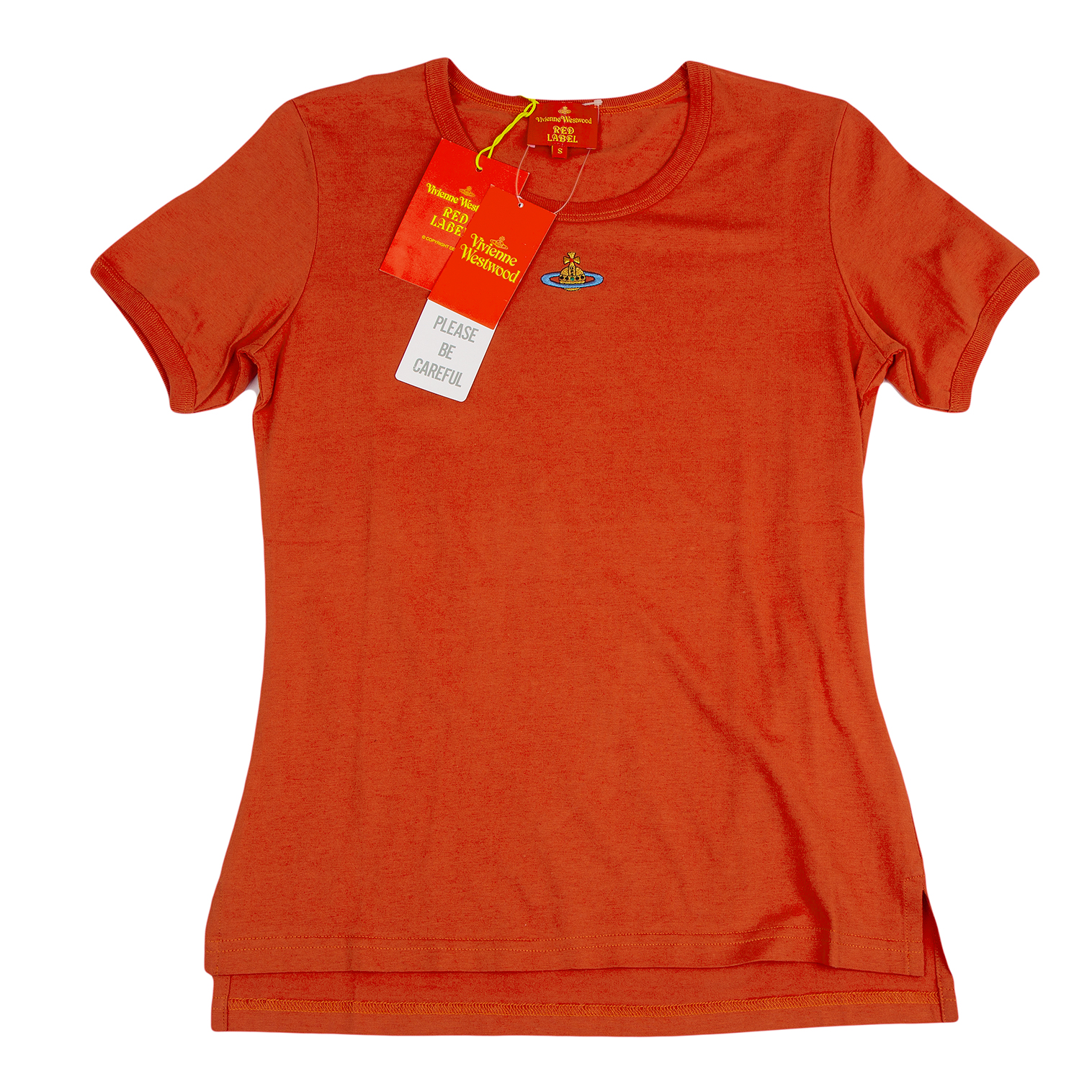 新品 ヴィヴィアンウエストウッドレッドレーベル 長袖Tシャツ オレンジ サイズ1