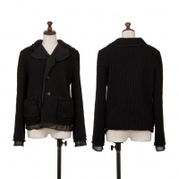  robe de chambre COMME des GARCONS Pasted Knit Jacket Black M