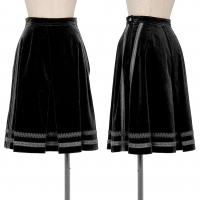  COMME des GARCONS Braided Velor Skirt Black S