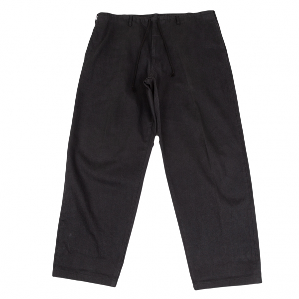 Y's for men Cotton Selvedge Pants (Trousers) Black 3