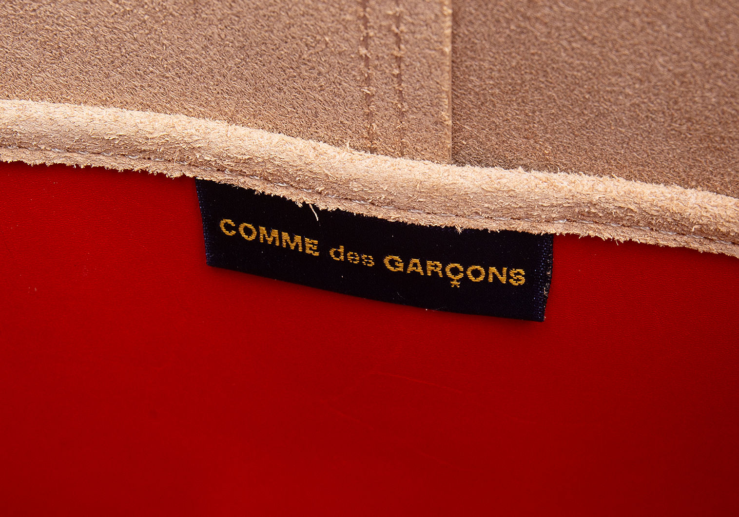 コムデギャルソンCOMME des GARCONS レザーグローブ編みデザイントート ...