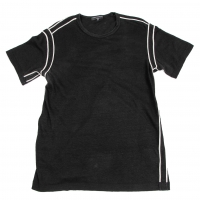  COMME des GARCONS HOMME Outseam Piping T Shirt Black M