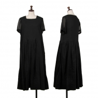  tricot COMME des GARCONS See Through Square Neck Dress Black M