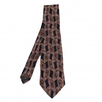  GIVENCHY Silk Paisley Tie Navy,Beige 