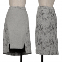  ISSEY MIYAKE Paint Jacquard Skirt Grey 2