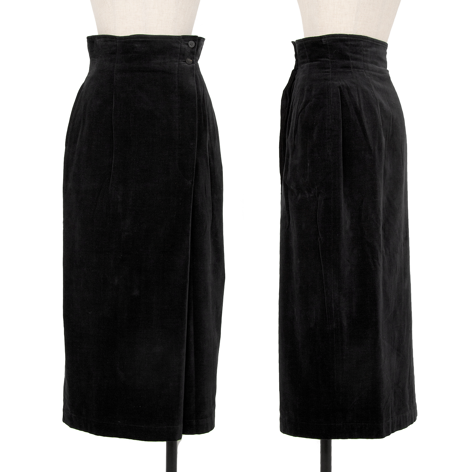 コムデギャルソン　サイズS 黒　異素材ロングスカート☆5789