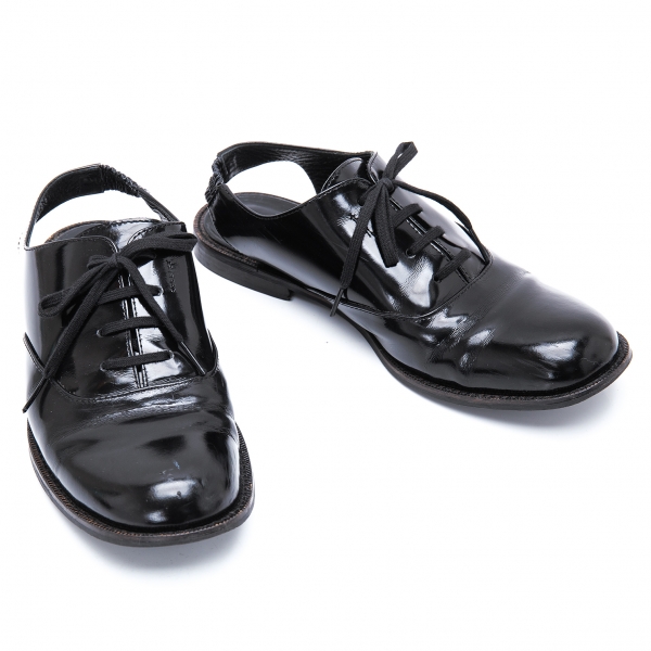 tricot COMME des GARCONS Back Patent Leather Shoes Black US About 