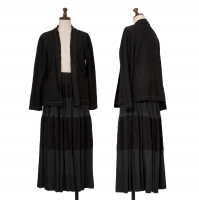  robe de chambre COMME des GARCONS Floral Lace Jacket & Skirt Black S-M