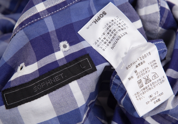 日本製　キャピタル　ギンガムチェック　ハーフボタン　シャツ　オーバーサイズ　2